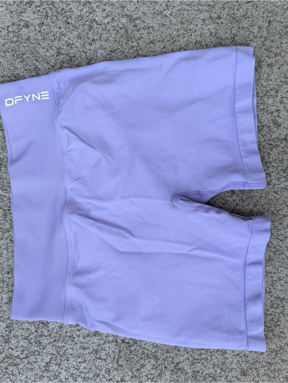 DFYNE Lavender High-Rise Athletic Bike Shorts